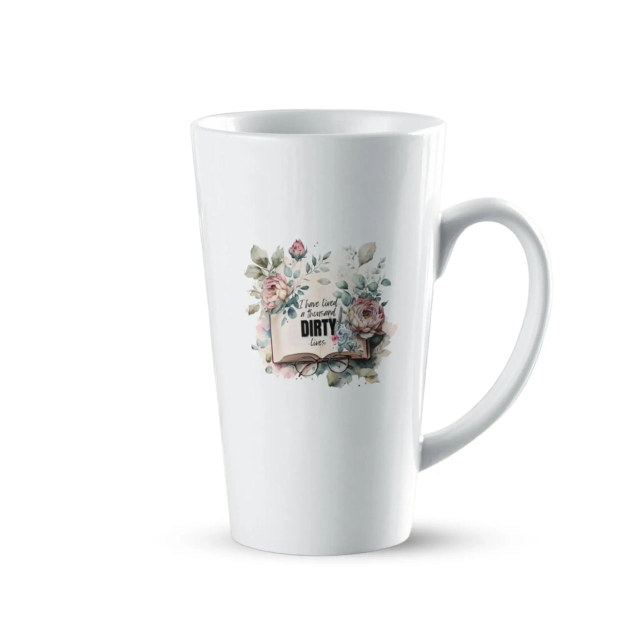 White Large I have lived a thousand dirty lives mug