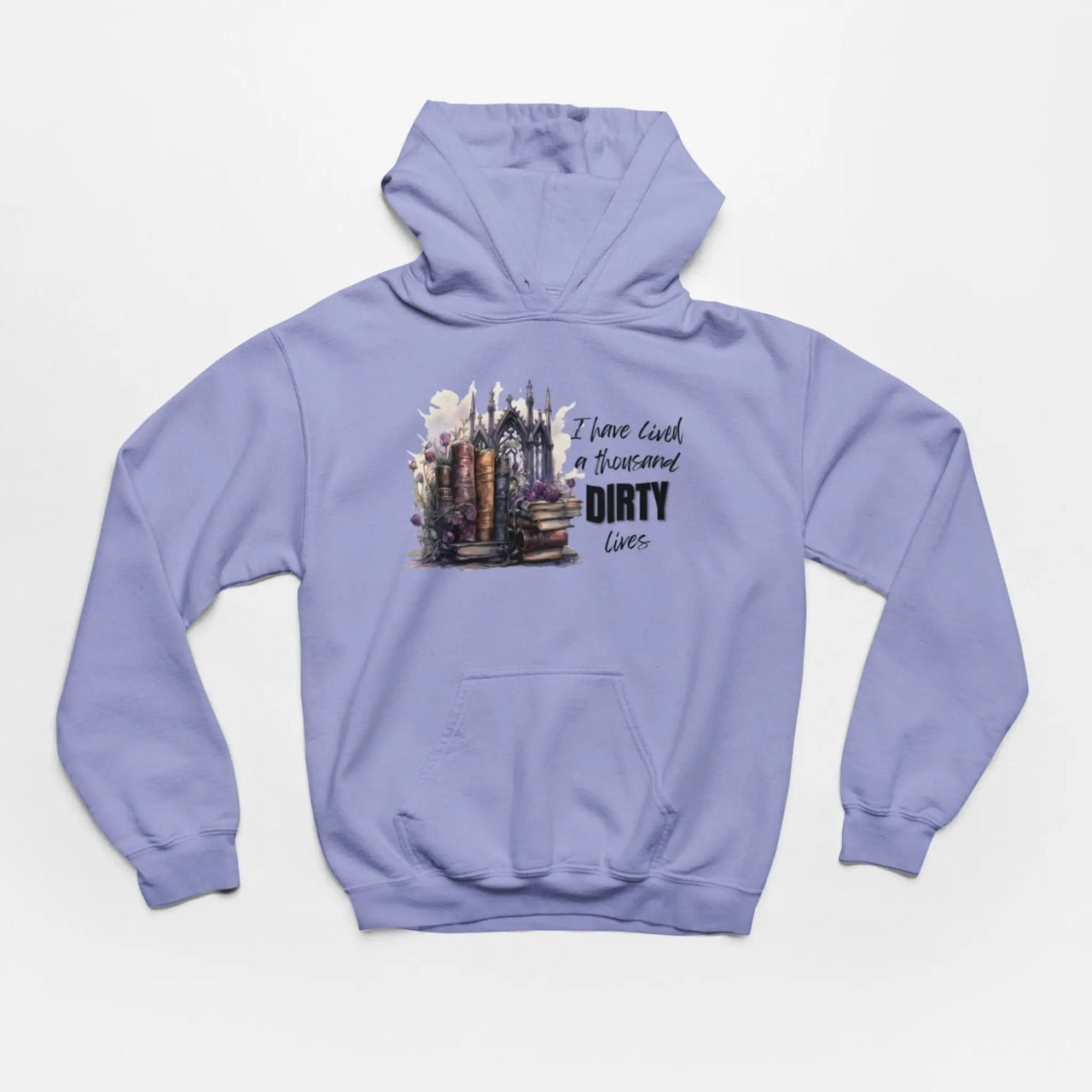 a violet I have lived a thousand dirty lives hoodie V2 Design B