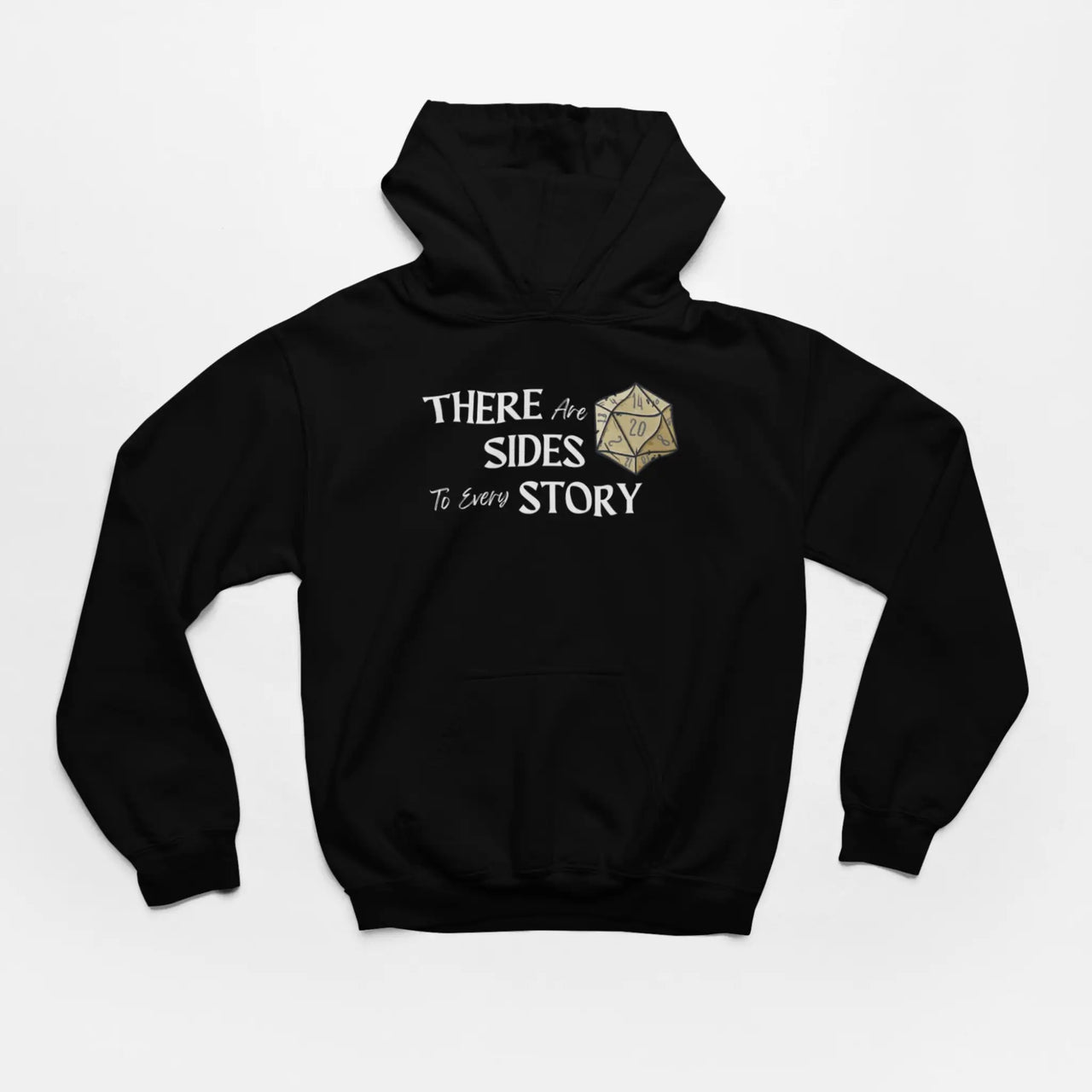 Black There are 20 sides to every story hoodie