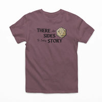 Thumbnail for maroon There are 20 sides to every story tshirt 