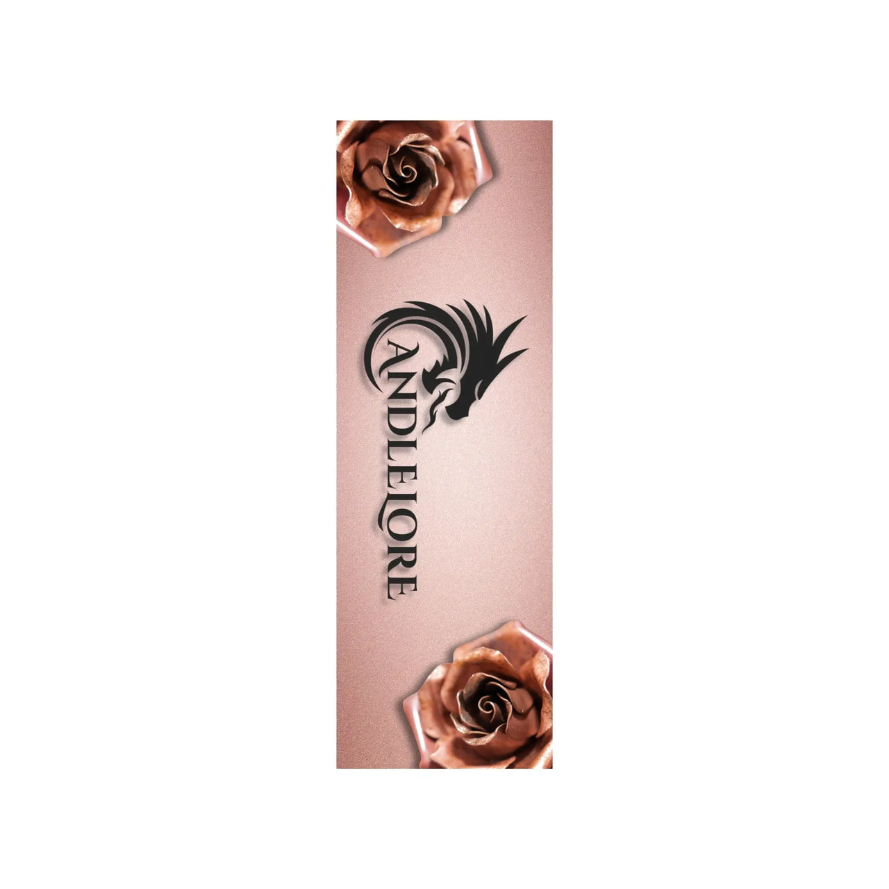 front of pink version of just one more chapter bookmark with roses