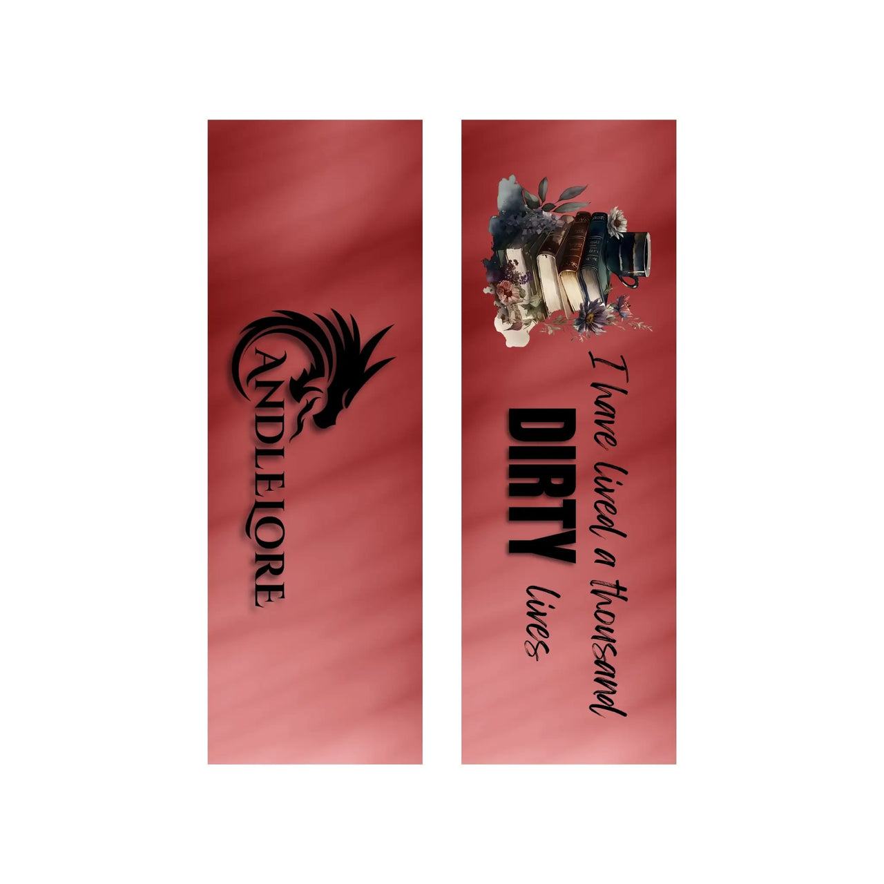 side by side front and back of bookmark