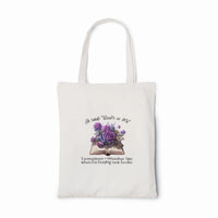 Thumbnail for Books or Me tote bag in white