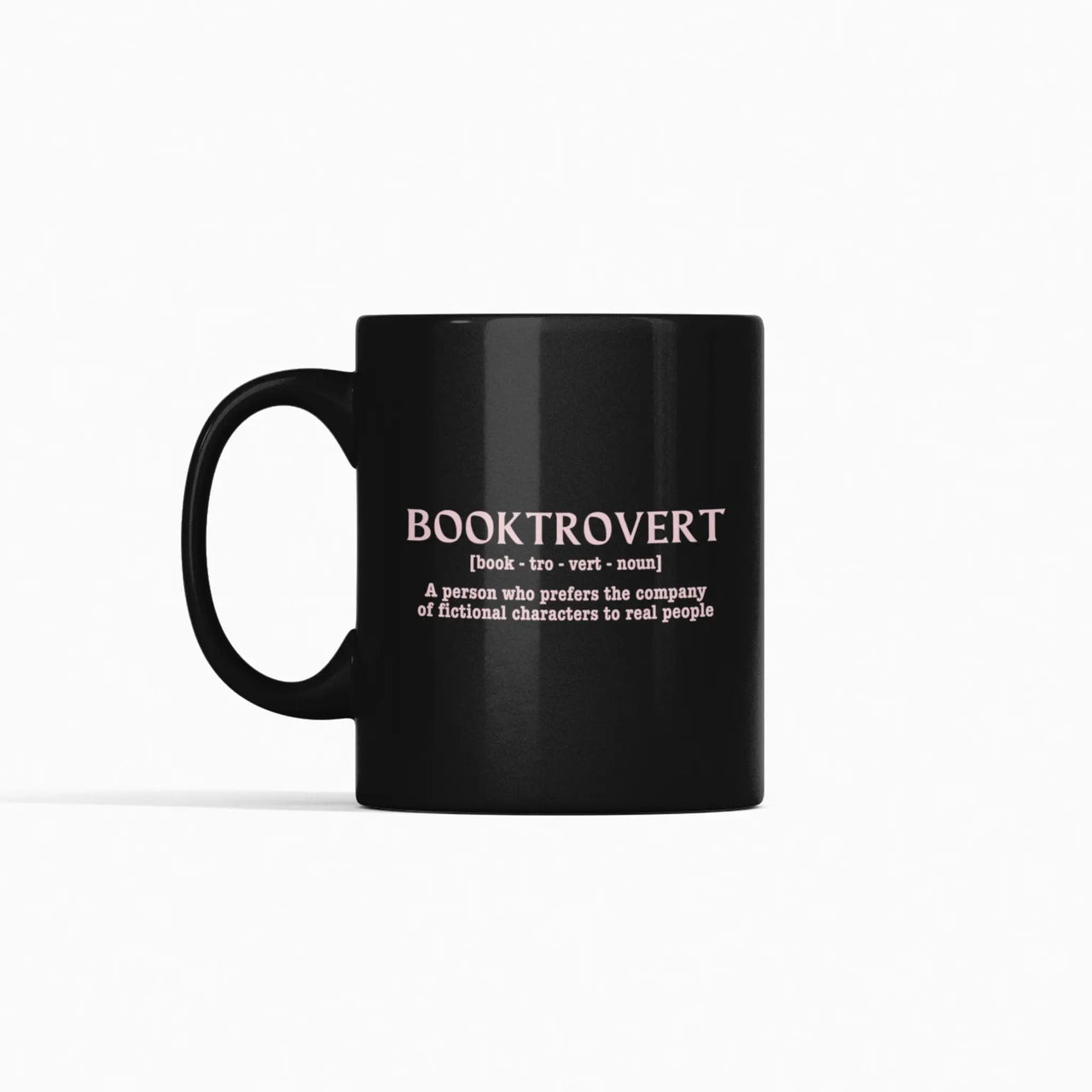 black Booktrovert mug