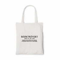 Thumbnail for white booktrovert tote