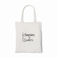 Thumbnail for Enemies To Lovers tote black on white