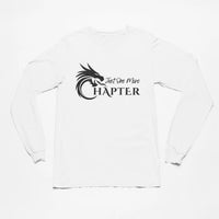 Thumbnail for Just One More Chapter Logo design long sleeve in white