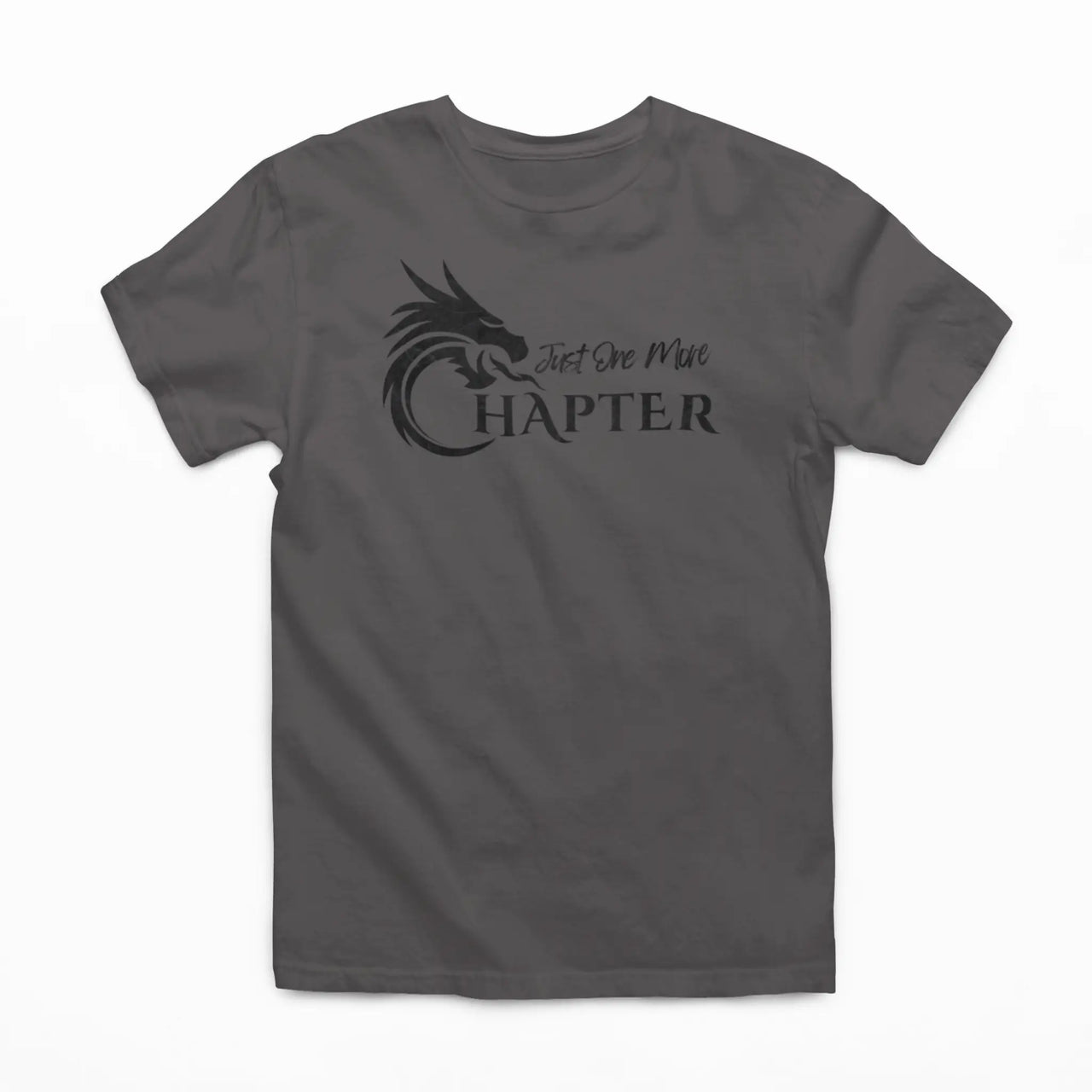 dark grey Just one more chapter tshirt 