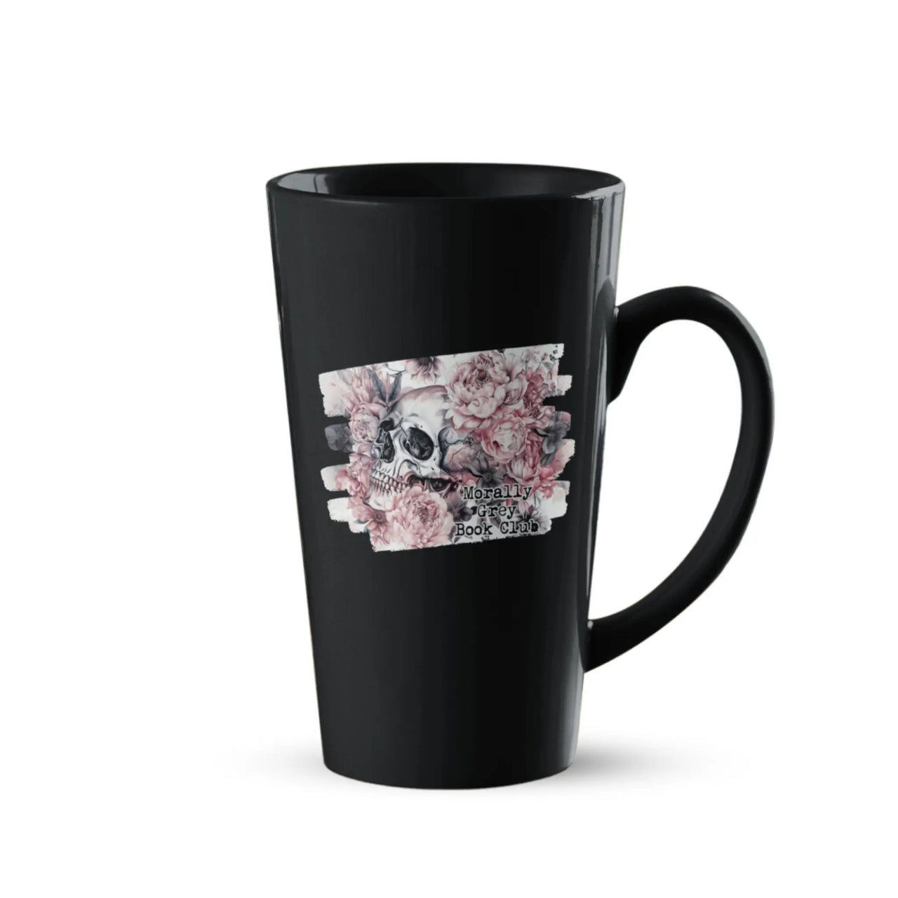 black large morally grey mug