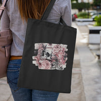 Thumbnail for woman walking with her black morally grey tote