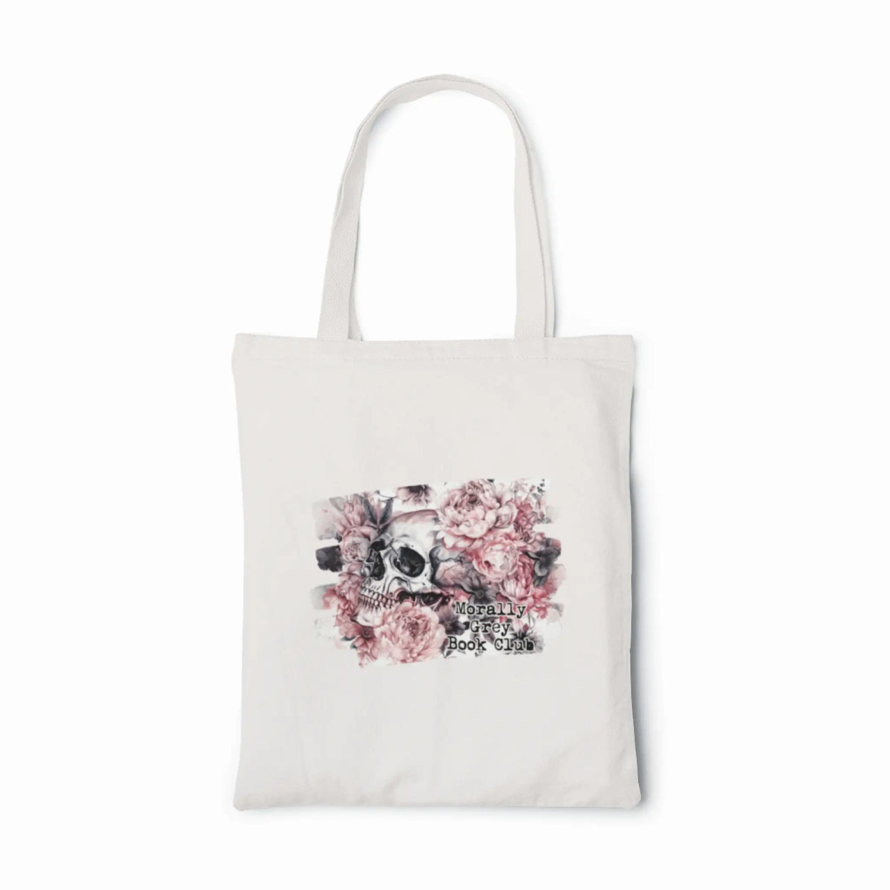 white morally grey tote