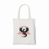 Thumbnail for Never Argue with dragons tote bag