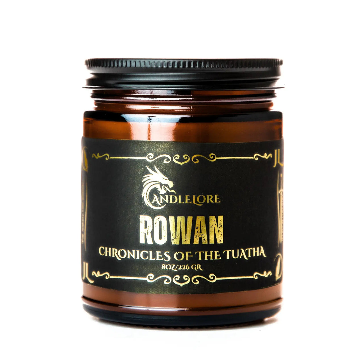 Rowan candle lid on