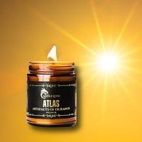 Thumbnail for Atlas candle with the sun beside it