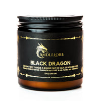 Thumbnail for Large Black Dragon Candle on white background