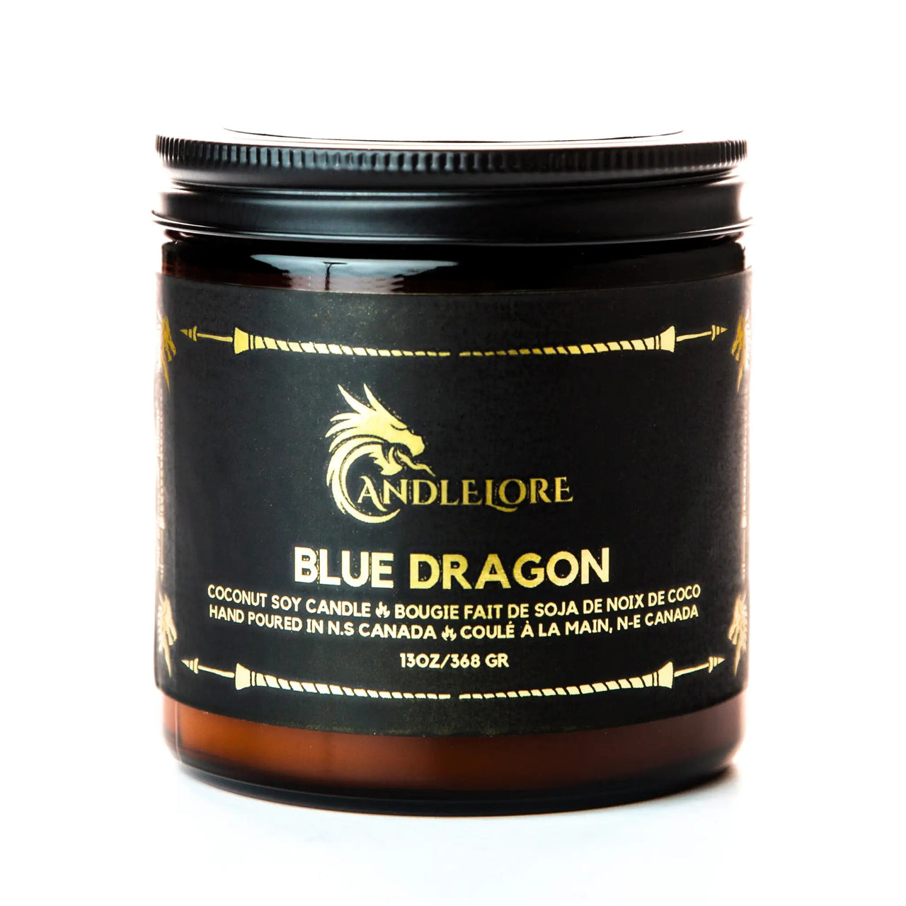 Large Blue Dragon Candle