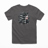 Thumbnail for dark grey books and roses t-shirt