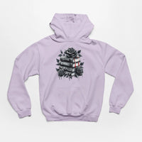 Thumbnail for An orchid colored Books and Roses hoodie