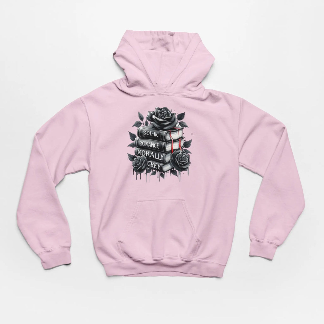 Pink Books and Roses hoodie