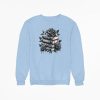 Thumbnail for Light blue Books And Roses Sweatshirt