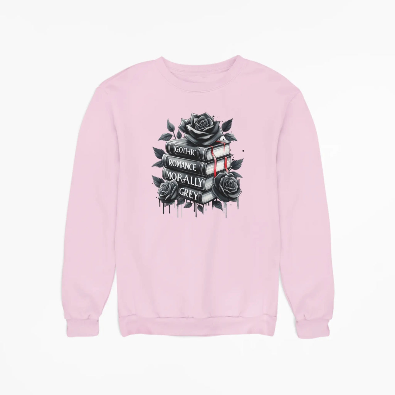 Pink Books And Roses Sweatshirt