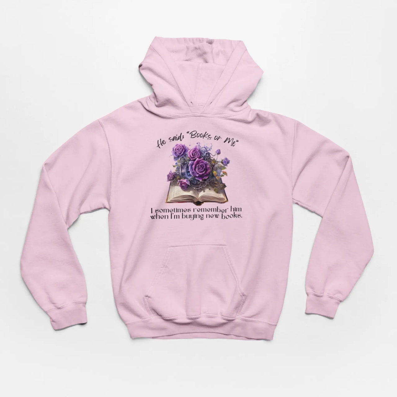 Pink Books Or Me Hoodie