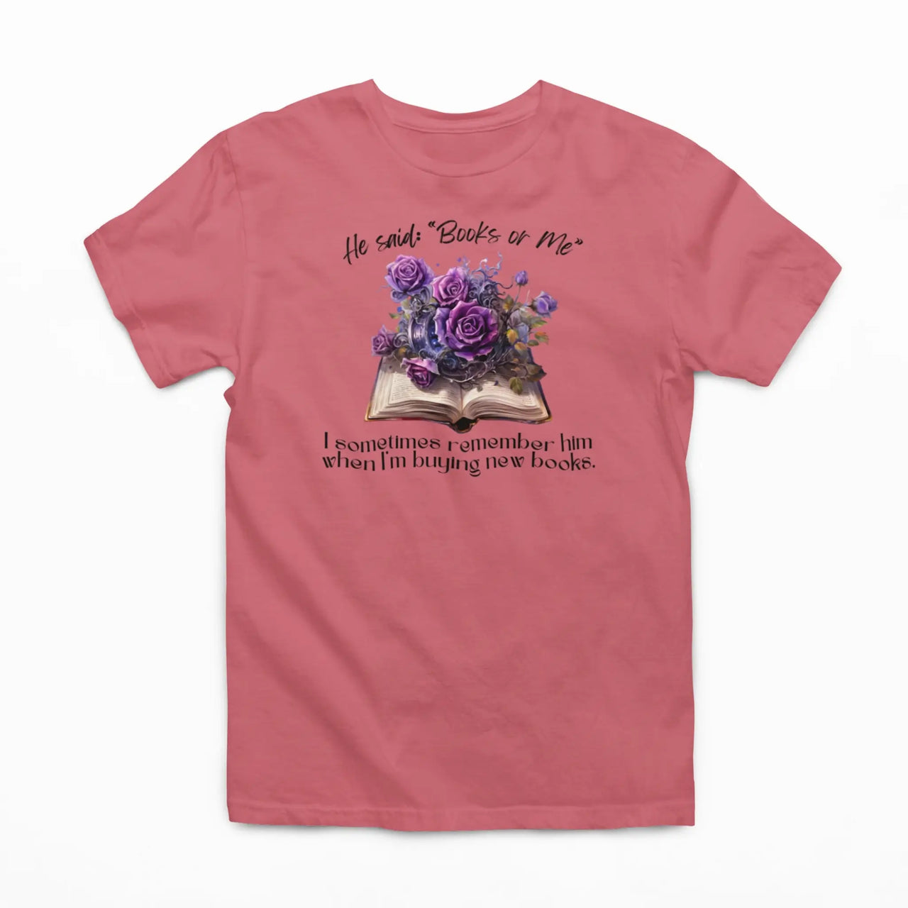 dark grey books or me tshirt