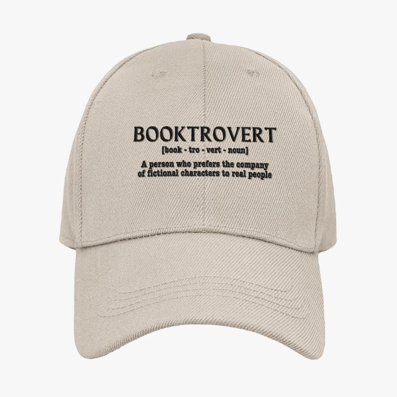 Booktrovert cap beige