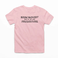 Thumbnail for light pink booktrovert tshirt 