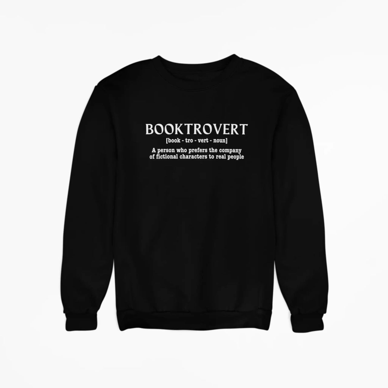 black Booktrovert Sweatshirt