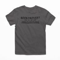 Thumbnail for dark grey booktrovert tshirt