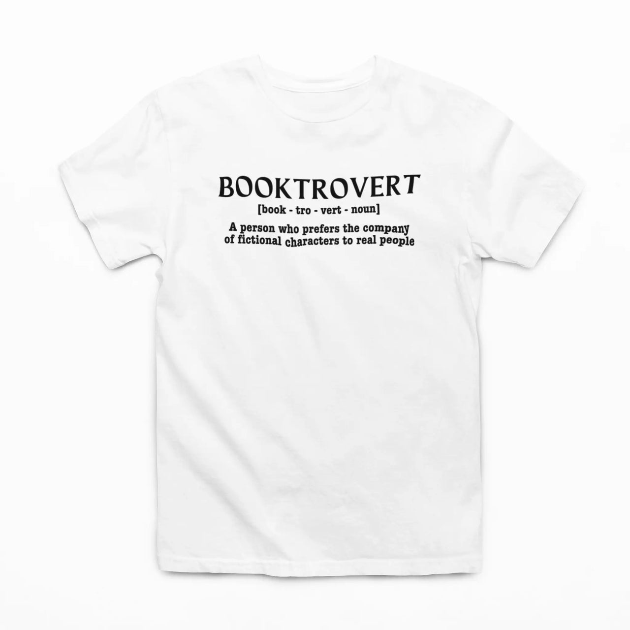 white booktrovert tshirt