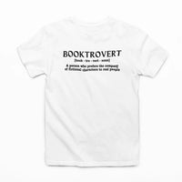 Thumbnail for white booktrovert tshirt