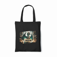 Thumbnail for black bookwyrm tote bag