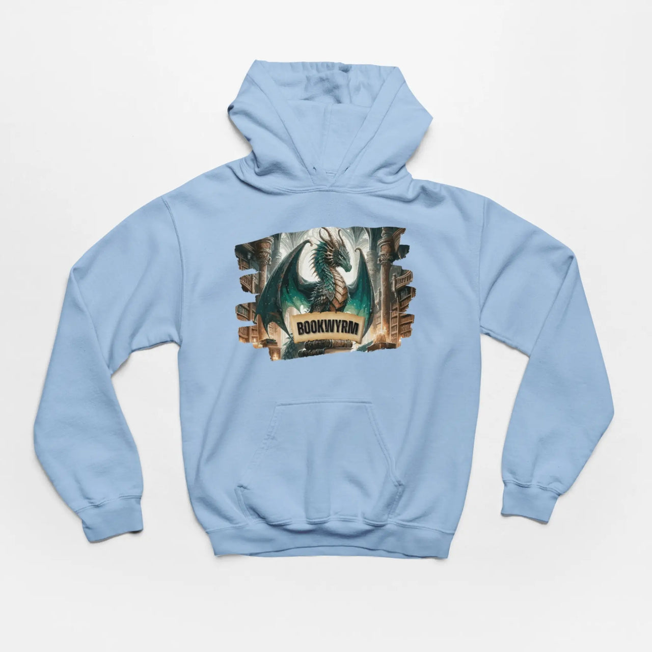 Blue Bookwyrm Hoodie