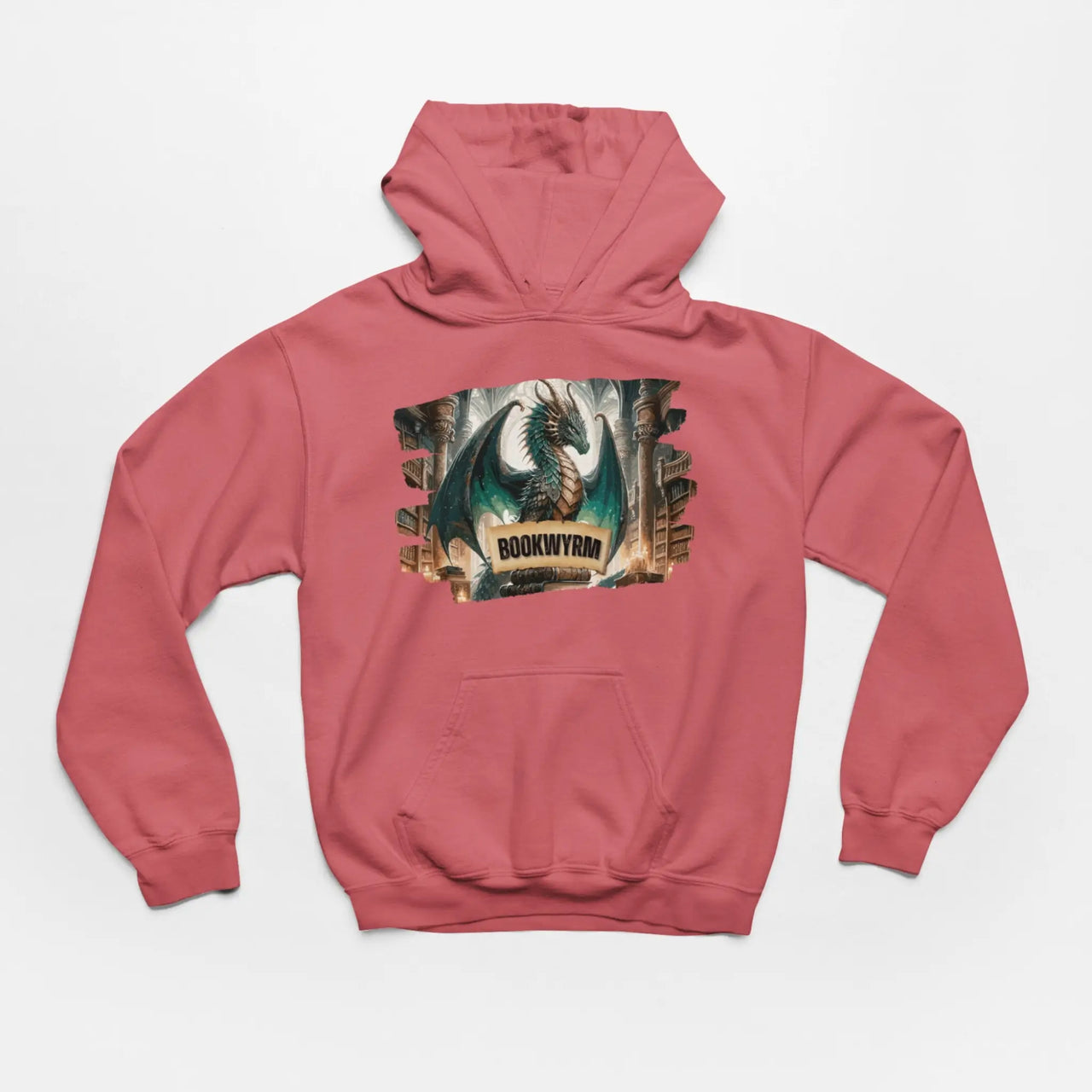 Dark Pink Bookwyrm Hoodie