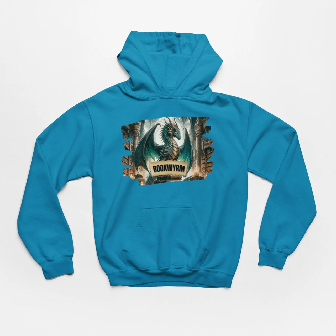 Teal Bookwyrm Hoodie