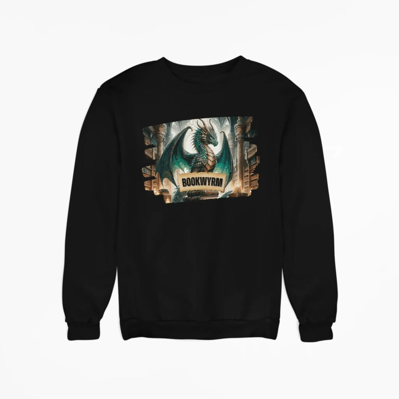 black Bookwyrm sweatshirt