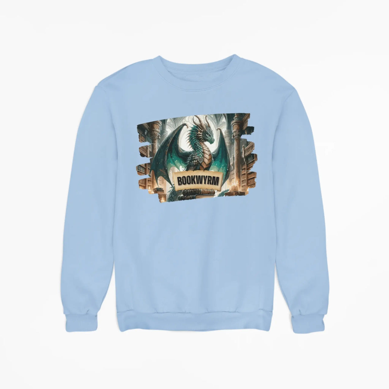 blue Bookwyrm sweatshirt