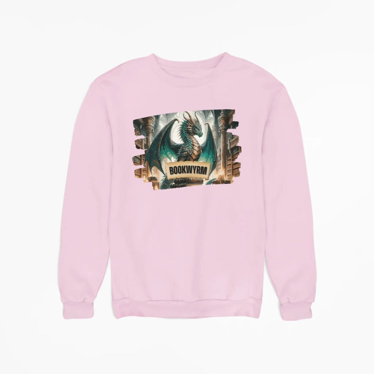 Pink Bookwyrm sweatshirt