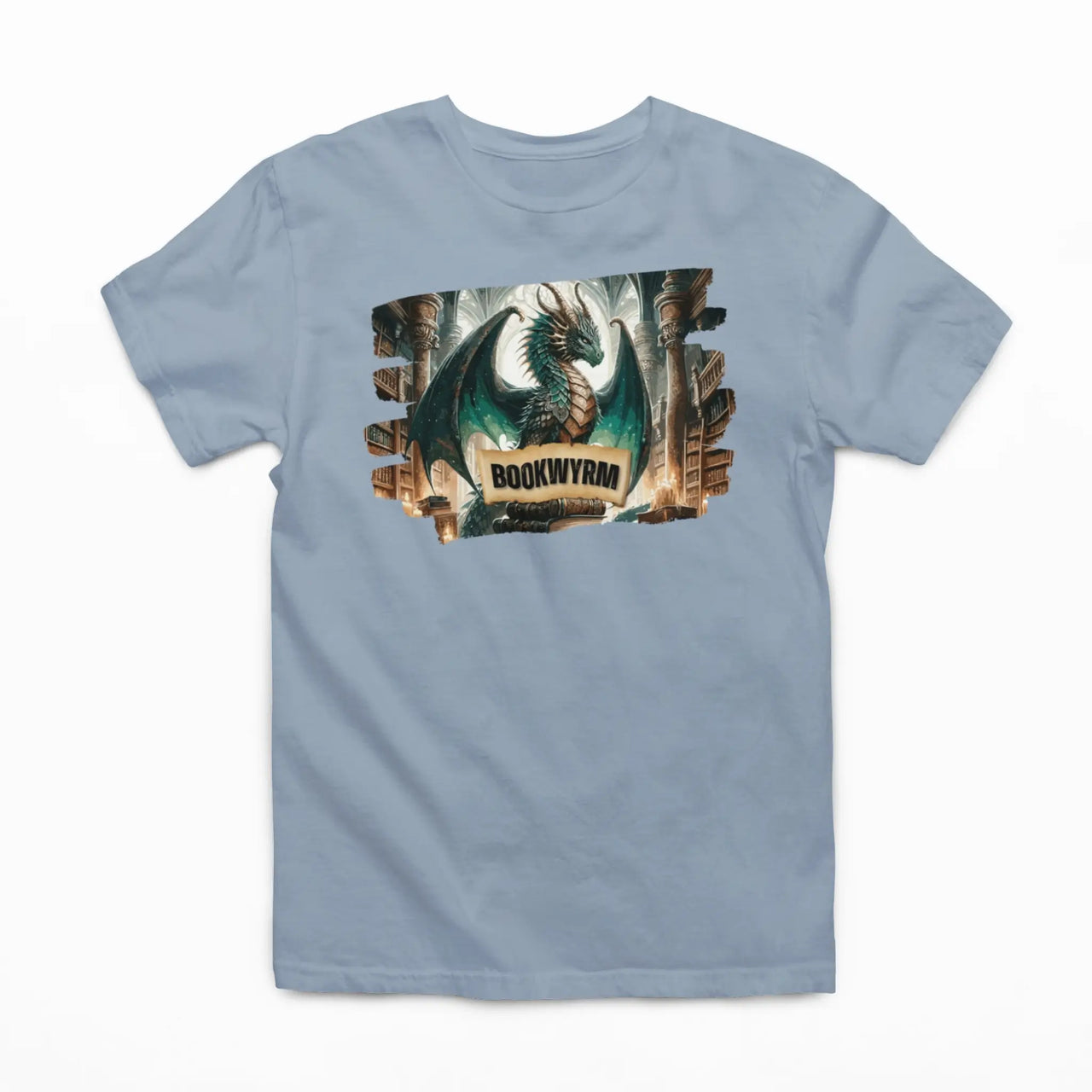 blue bookwyrm tee