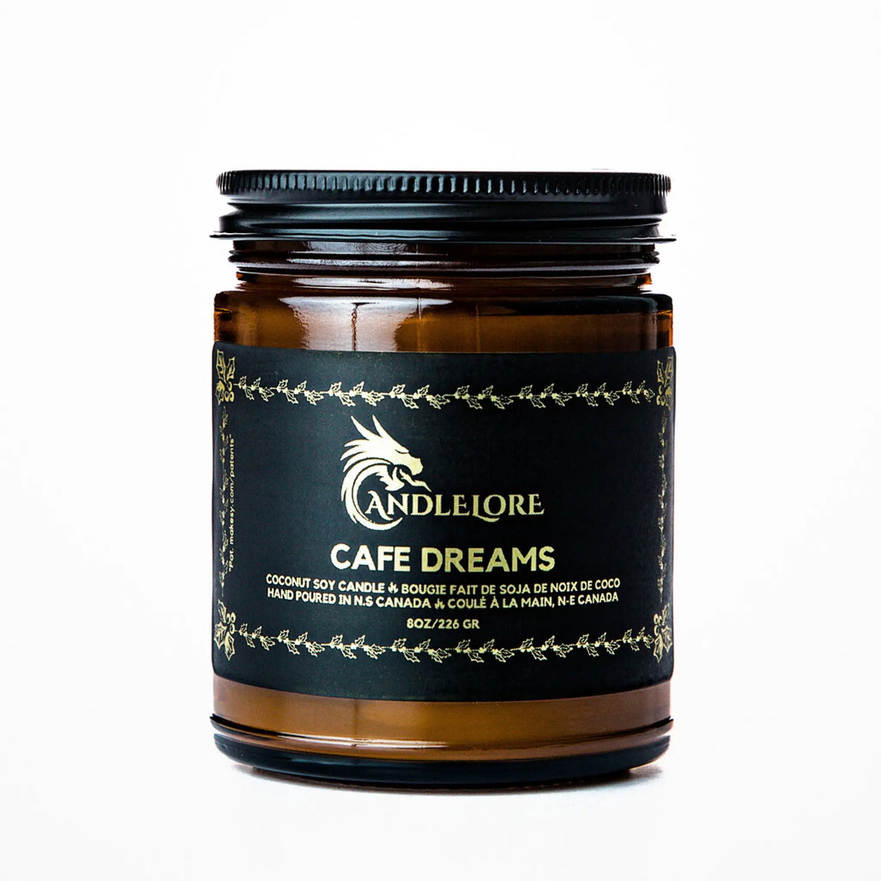 medium cafe dreams candle