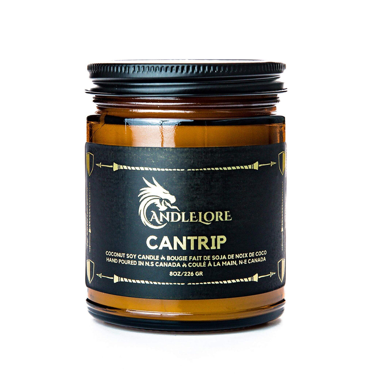 Medium Cantrip scented candle on a white background