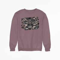 Thumbnail for Maroon Easily Distracted By Books Sweatshirt