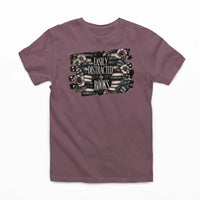 Thumbnail for Maroon Easily distracted by books tshirt