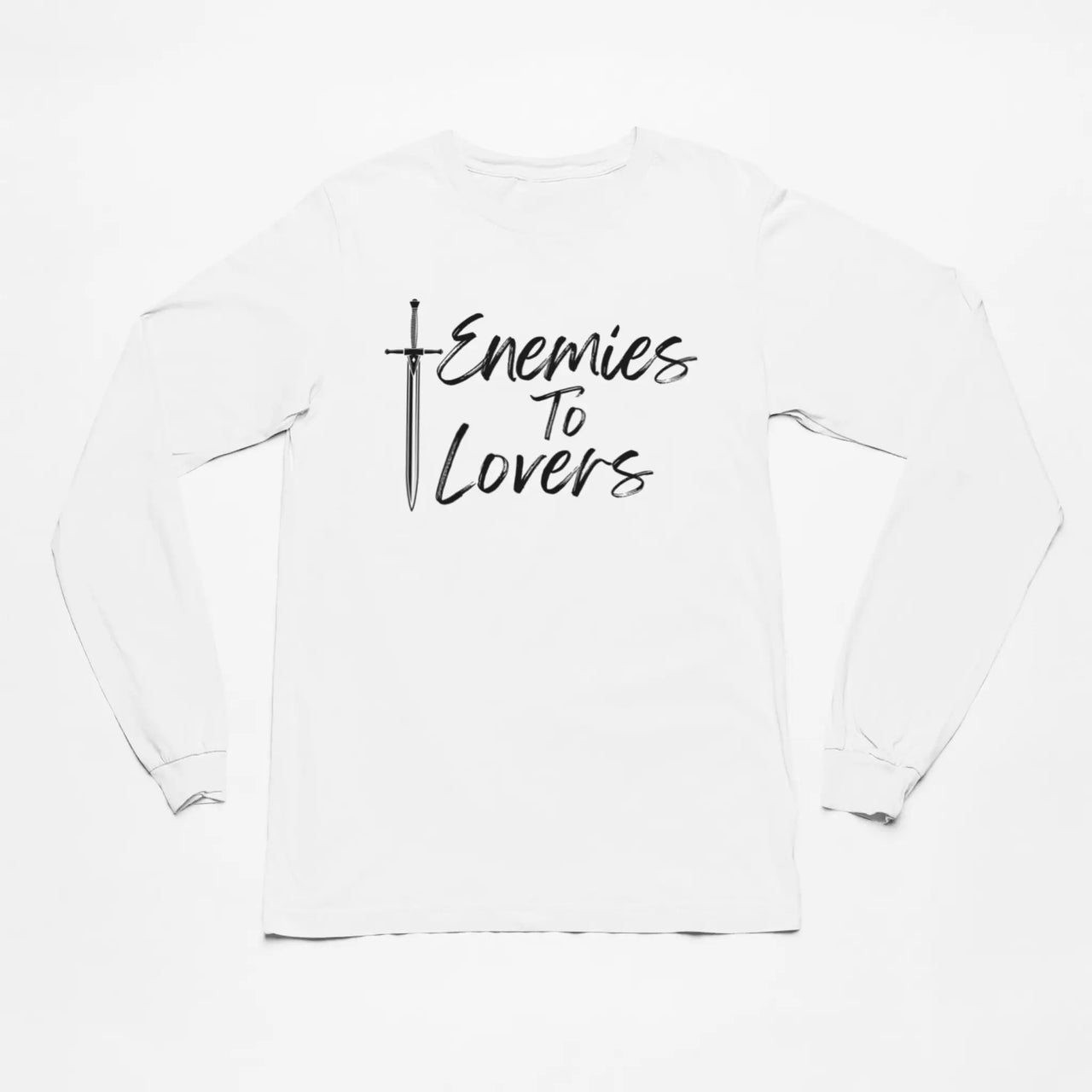 Enemies To Lovers Long Tshirt in white