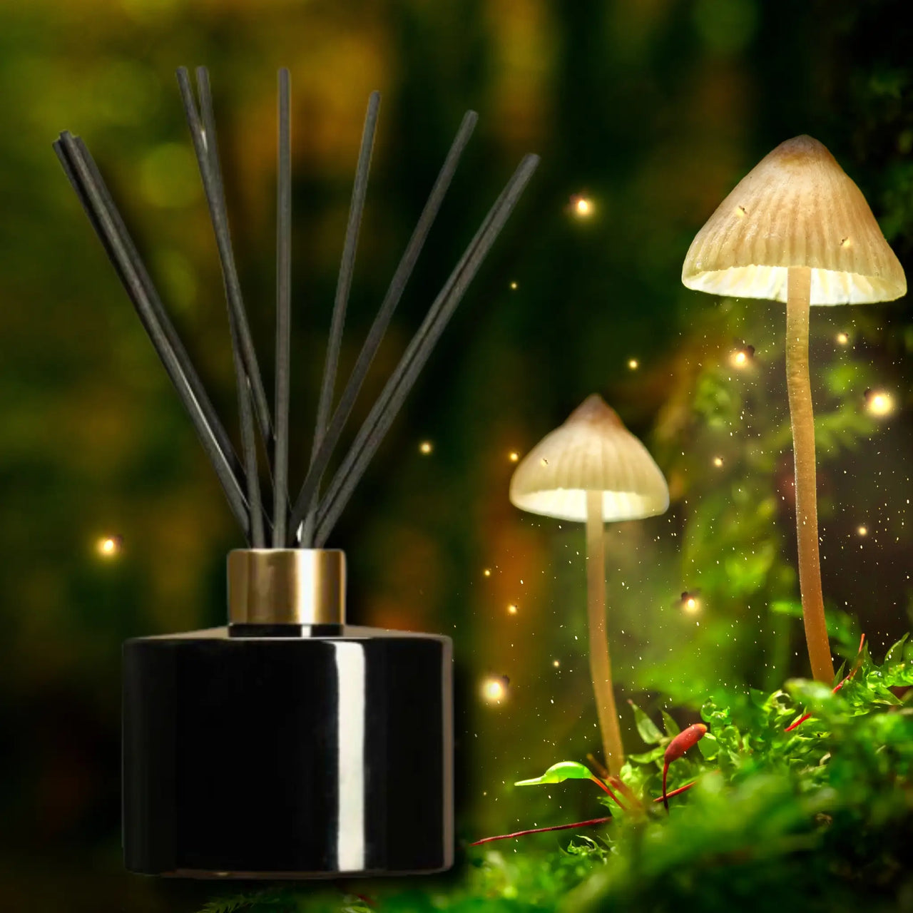 diffuser with glowing mushrooms