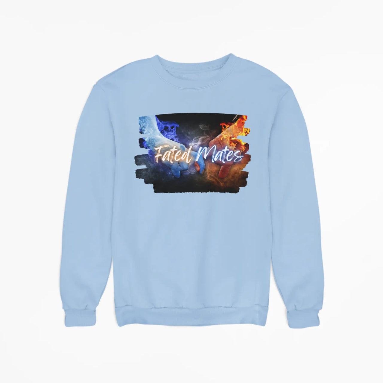 a blue Fated Mates sweatshirt