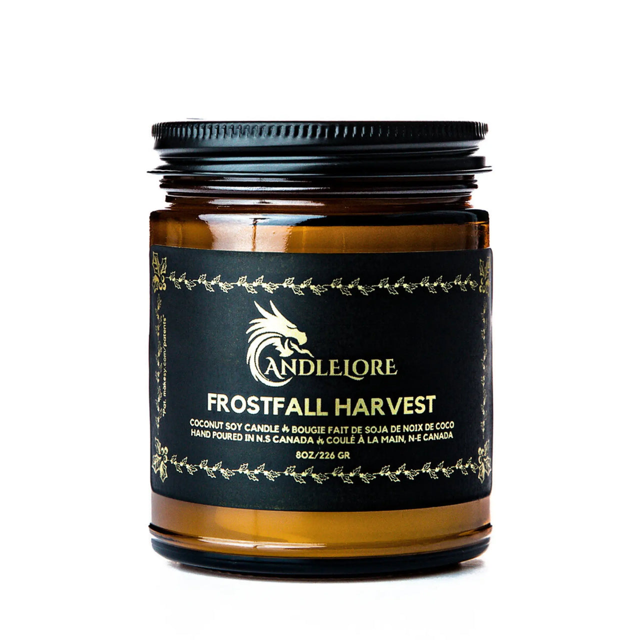 medium Frostfall Harvest Candle