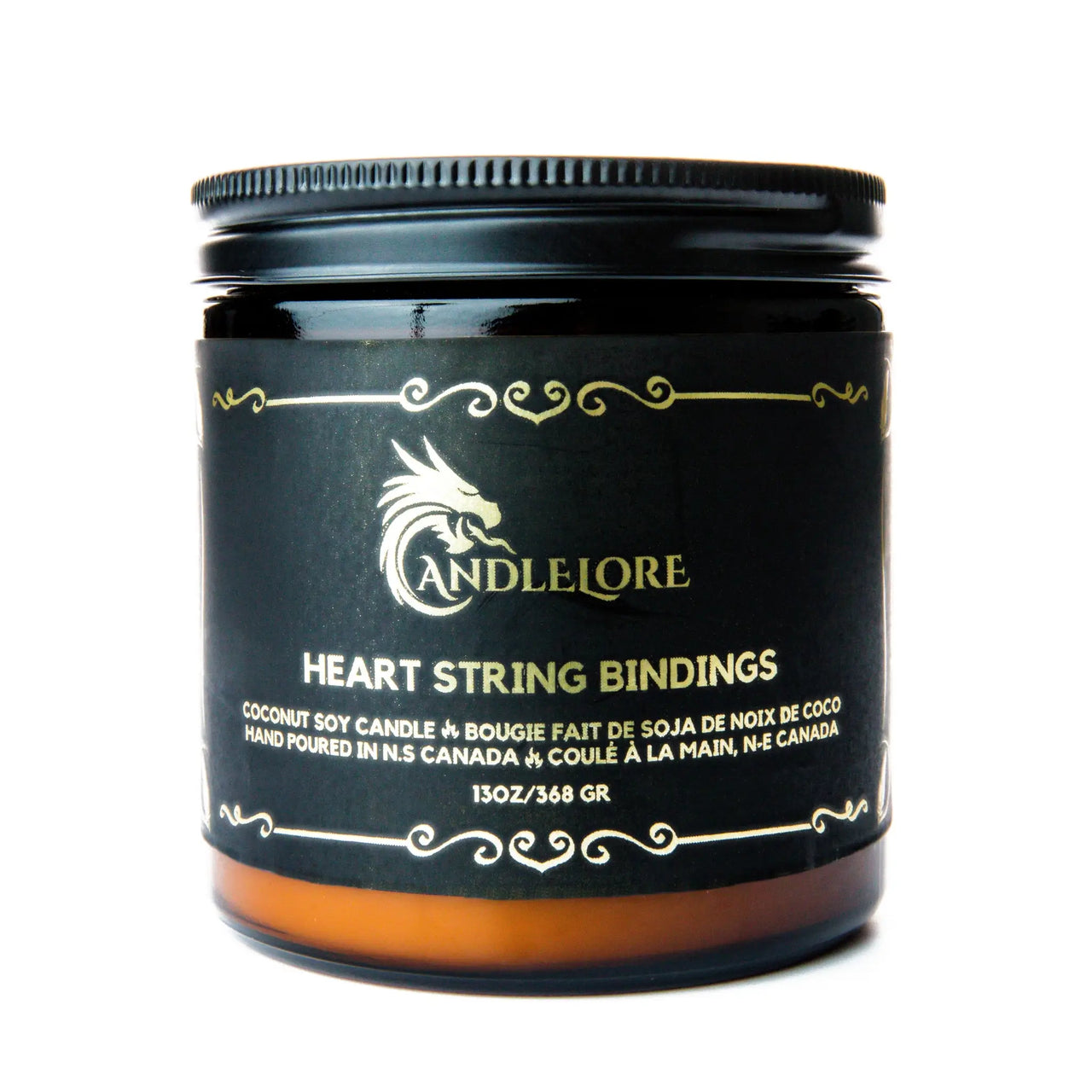 Large Heart String Bindings Candle